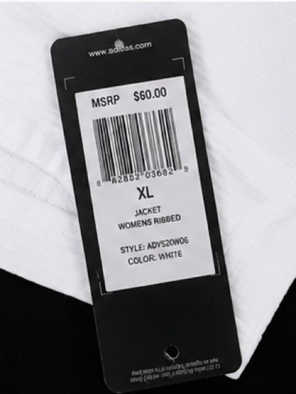 adidas White Full-Zip Lightweight Utility Jacket - Picture 2 of 7